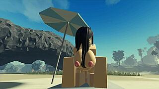 im fuckin my roblox catgirl beachside creampie time!!