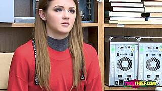 Rosalyn Grimaces While Petite Cunt Stretches Around Monster Cock at Work