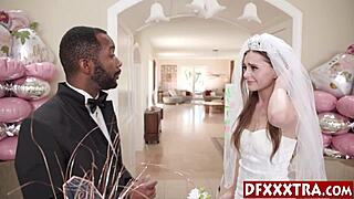 Aften Opal Sexy Teen Bride Fucks Husbands Black Friends Gangbang Rough Monster Cocks Wedding Gift