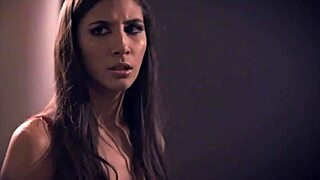 Busty babe uncovers creeper's secret