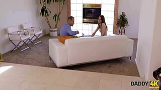 Daddy4k Skinny Young Euro Lassie Fucks Tender Old Man After Upset Caring Love Session