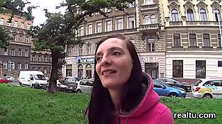 adorable czech sweetie tempted in shop strips rides cock pov hardcore