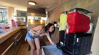 ruby rides wild cowgirl at porndudecasting hoedown