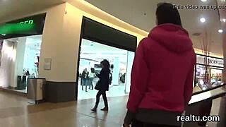 adorable czech sweetie tempted in shop strips rides cock pov hardcore