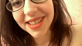 Shy Audrey Alder Drops to Knees for Massive Cumshot Facial After Sloppy Blowjob!