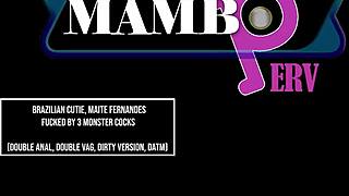 maite fernandes brazilian cutie takin double anal dirty