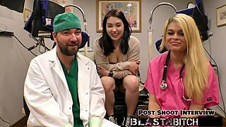 Mina Moon Sucks Huge Cock Deep Then Fucked Missionary Doggy Twice