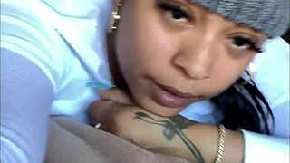 sexy snowbunny ebony deepthroats monster bbc pov then squirts wildly 💦🍆