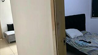 Skinny colombian college girl in lingerie gets romantic interracial kiss lick and submissive fuck