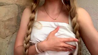 Desperate For Stepdad's Cock In Front Yard