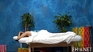 Intriguing erotic massage builds to sensual sex encounter