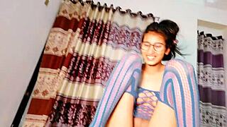 Two Horny Classmates RIDE Teacher's COCK in Passionate FFM Squirting Session