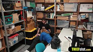 Did the female cop fuck that thief right in her office?