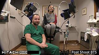 BACKSTAGE WITH DOCTOR-TAMPA AS FRESHMAN KALANI LUANA GETS MANDATORY HITACHI ORGASM PUSSY CLOSEUP