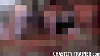 Your Monster Cock Locked in Bondage Femdom for Endless Tease!