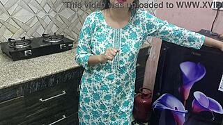 Indian Stepmom's Kitchen Lust Overwhelms Young Stepson