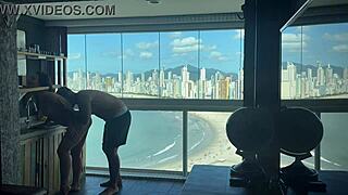 Millionaire invited me to his duplex wanna see me fuck that hot stud good?