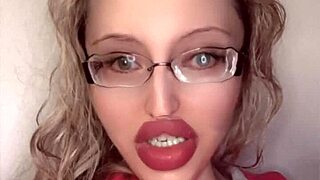 imagine slipping into lipstick and glasses for this russian crossdresser's full fetish storyline movie