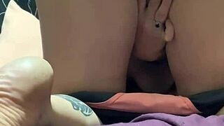 Latina with big ass bounces wet pussy on thick cock ride