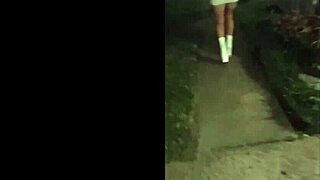 Tall long-legged chick I picked up bends over for my big cock doggystyle creampie missionary