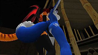 Blue Vixen Fucked Raw in Latex BDSM Fury