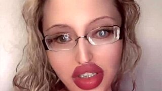 imagine slipping into lipstick and glasses for this russian crossdresser's full fetish storyline movie