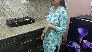 Indian Stepmom's Kitchen Lust Overwhelms Young Stepson