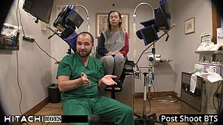 BACKSTAGE WITH DOCTOR-TAMPA AS FRESHMAN KALANI LUANA GETS MANDATORY HITACHI ORGASM PUSSY CLOSEUP