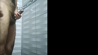 Tucacheritocacheron Jerks Huge Cock in Shower Waiting for Neighbor