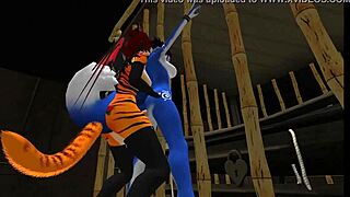 Blue Vixen Fucked Raw in Latex BDSM Fury