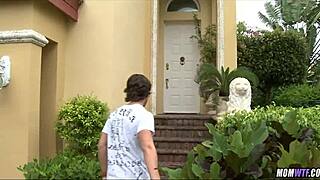 spotted hot neighborhood big tits cougar milf, can't resist her cheating mature charms