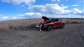 Canadian Milf With Big Natural Tits Gets Frozen In Place For Rough Pov Pussy Pounding