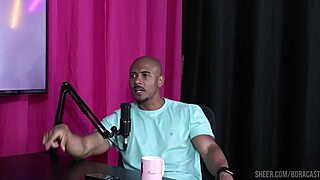 Lucas Ferraz hosts Bruna Carlos in Bora Cast part 1 on sheer red lingerie