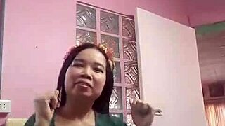 homemade asian fuck doll dances seductively before amateur pounding session