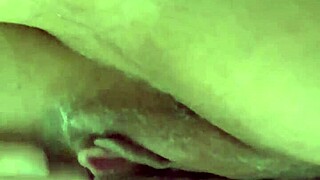 Curvy blonde wife pleasures herself intimately in solo play