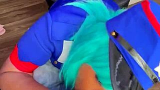 Hey officer jenny skip the ticket and make me squirt instead?