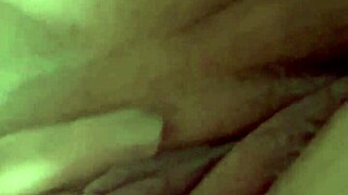 Curvy blonde wife pleasures herself intimately in solo play