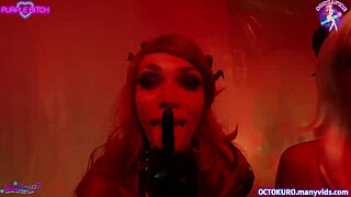 Octokuro Leads Black Sabbath Orgy of Horny Demoness Cosplay Sluts