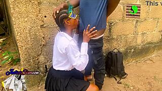 WATCH THIS PETITE SCHOOLGIRL MILF RIDE MONSTER BBC DOGGYSTYLE TO CREAMPIE!