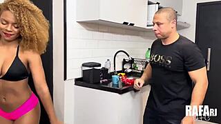 brazilian neighbor begs sugar but takes huge cock anal creampie pt 1