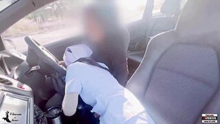 thai nurse sneaks off hospital for stranger's creampie fuck