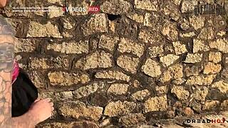 Perverted African Shows Tits on Beach Leads to Rock Fuck