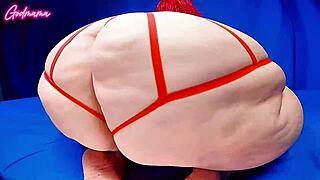 Fat mama shakes spreads booty pussy farts dick