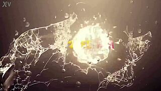 threesome gets wild with blowjobs, cum, and piss all over those tits