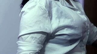 seduced at work, now this curvy brunette milf facesits and straps on hard with her coworker