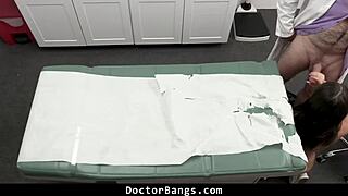 shy teen patient bent over for doctor's monster cock doggystyle in hospital