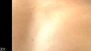 bambi the tall euro model in stockings fingers her tight pussy and gaping ass close up