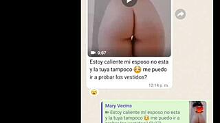 Doña Mary's gym short hugs her huge Mexican milf ass perfectly homemade tease