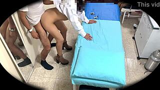 hospital security cam spies hot latina doc office banging 📹🏥