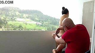 Agarabas and Olpr's outdoor shaved pussy massage turns into gaping vibrator toy play